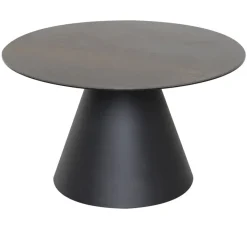 Liora Sidobord 59 cm Rund Svart / Grå Keramik