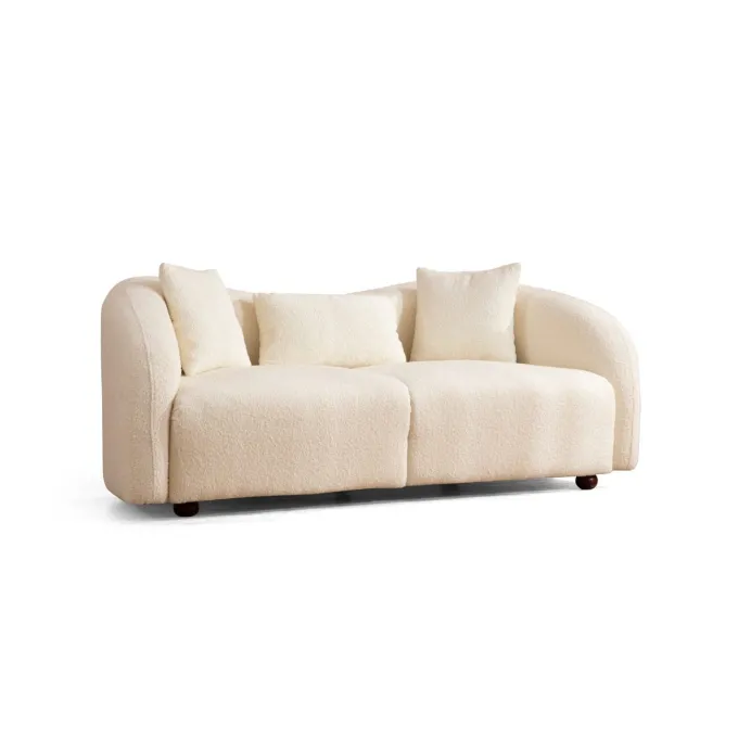 Lisbon (190 x 76 x 91 cm) Creme 2-sitssoffa