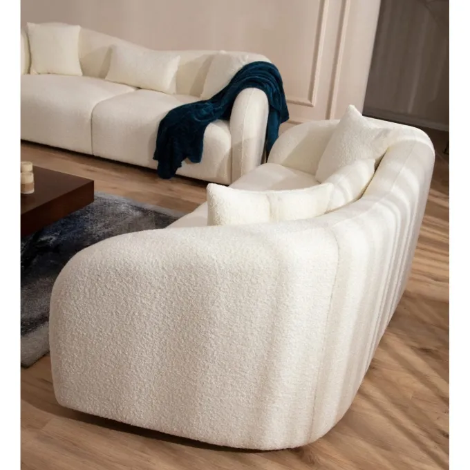 Lisbon (190 x 76 x 91 cm) Creme 2-sitssoffa