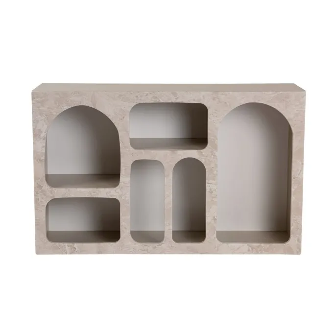 Liva 120 (120 x 74 x 37 cm) Konsol Travertinmarmor sandsten