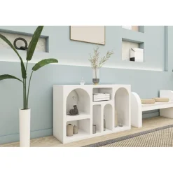 Liva 120 (120 x 74 x 37 cm) Konsol Vit