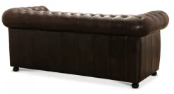 Liverpool Chesterfield soffa 3-sits Brun