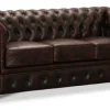 Liverpool Chesterfield soffa 3-sits Burgundy