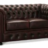 Liverpool Chesterfield soffa 2-sits Burgundy