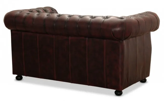 Liverpool Chesterfield soffa 2-sits Burgundy