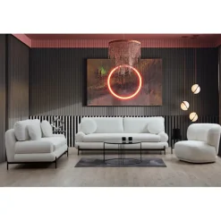 Livorno (188 x 85 x 92 cm) Vit 2-sitssoffa