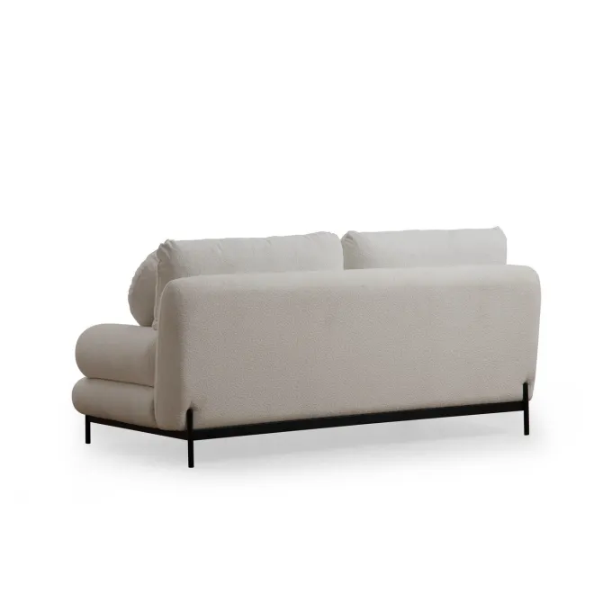 Livorno (188 x 85 x 92 cm) Vit 2-sitssoffa