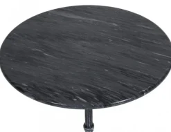 Loire Marmorbord 60 cm Rund Svart
