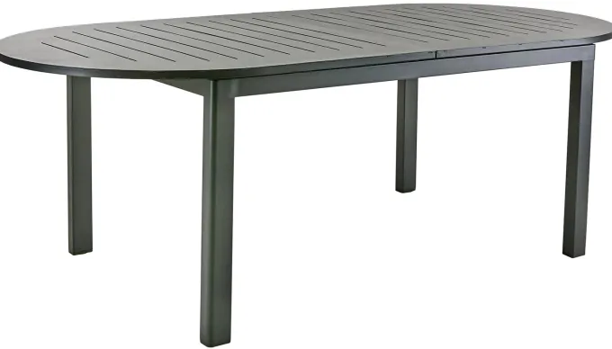 Lomma Elipse 220-280x110 cm Utebord Svart