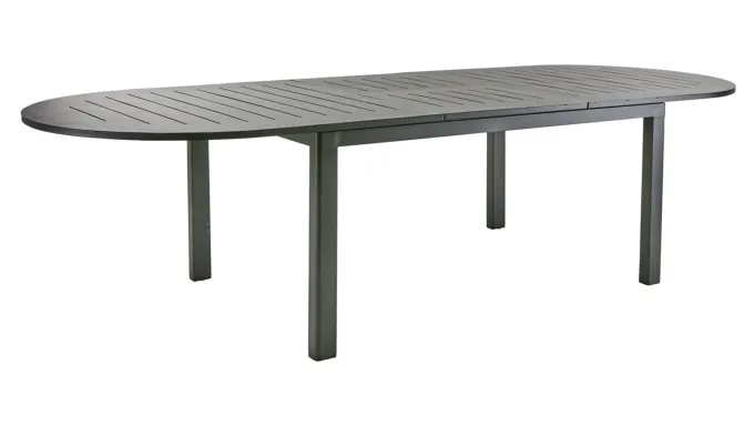Lomma Elipse 220-280x110 cm Utebord Svart
