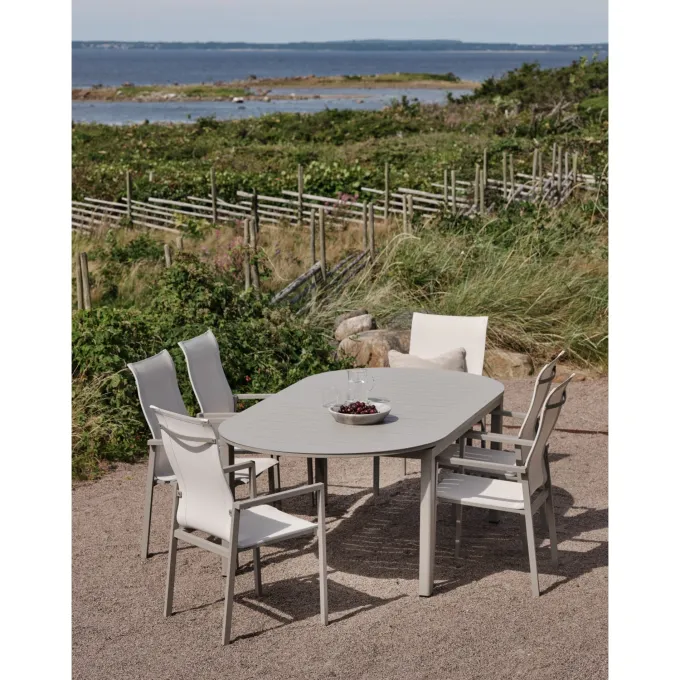 Lomma Elipse 220-280x110 cm Utebord Khaki