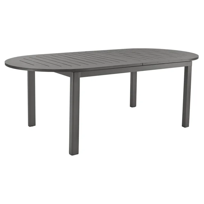 Lomma Matbord Elipse 220-280x110 cm Antracit