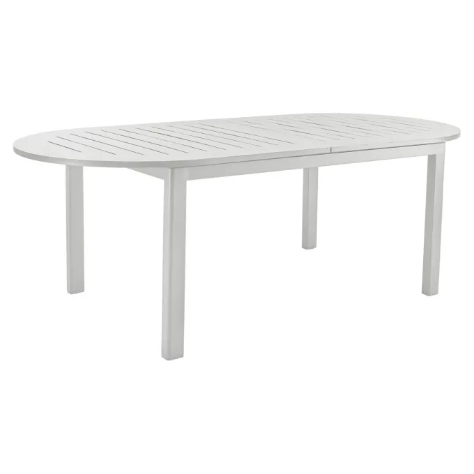 Lomma Matbord Elipse 220-280x110 cm Light Grey