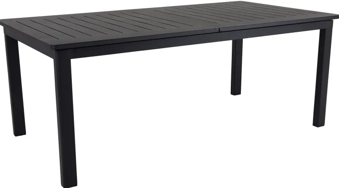 Lomma Matbord 100x194-312 cm Svart