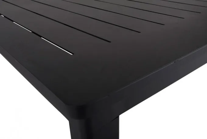 Lomma Matbord 100x194-312 cm Svart