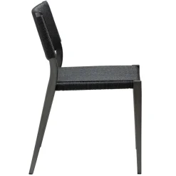 Loop Stol Black, Antiquet Brass