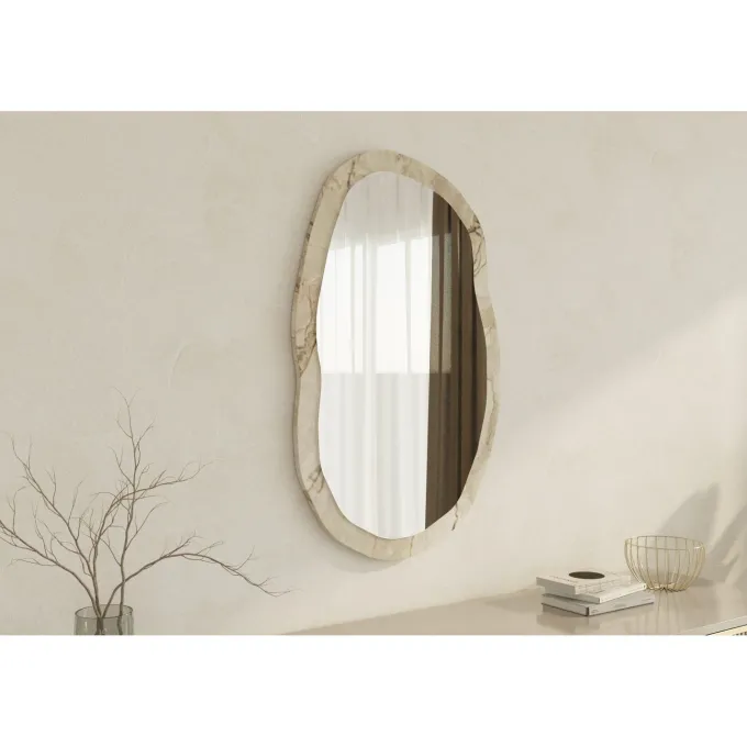 Lossa W (52 x 86 x 2,2 cm) Efesos-marmor Spegel