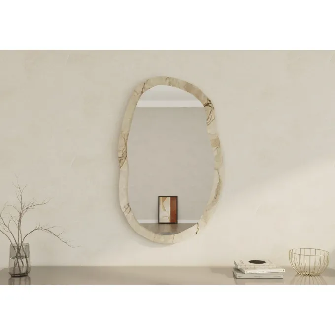 Lossa W (52 x 86 x 2,2 cm) Efesos-marmor Spegel