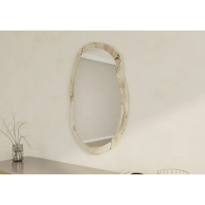Lossa W (52 x 86 x 2,2 cm) Efesos-marmor Spegel