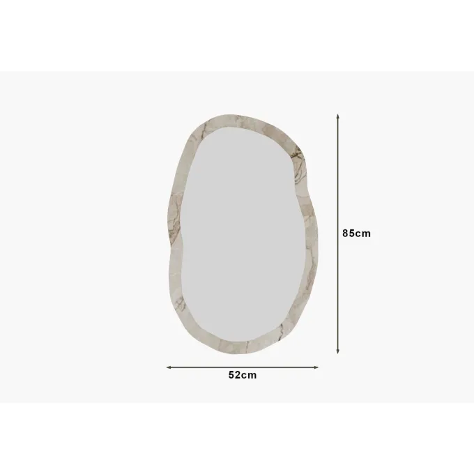 Lossa W (52 x 86 x 2,2 cm) Efesos-marmor Spegel