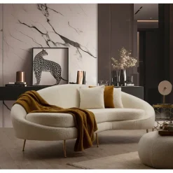 Luanda (255 x 85 x 120 cm) 3-sitssoffa Creme