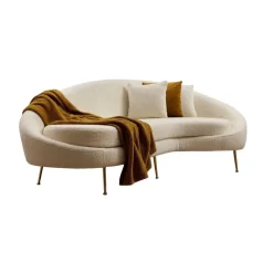 Luanda (255 x 85 x 120 cm) 3-sitssoffa Creme