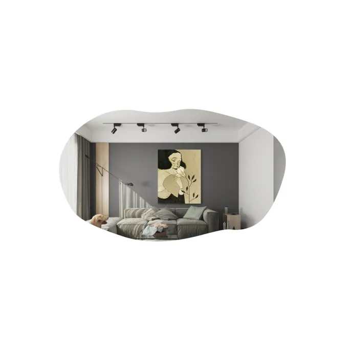 Luanda (52 x 89 x 2,2 cm) Svart Spegel