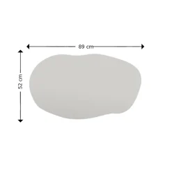 Luanda (52 x 89 x 2,2 cm) Svart Spegel