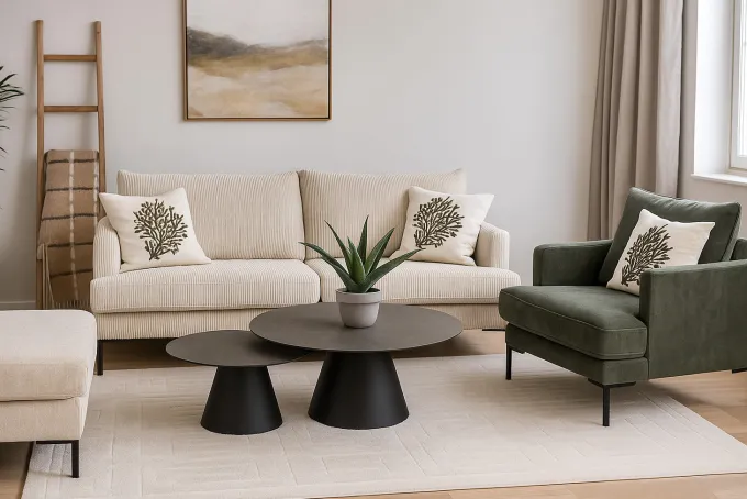 Luciana 3-sits Soffa Lincoln Creme