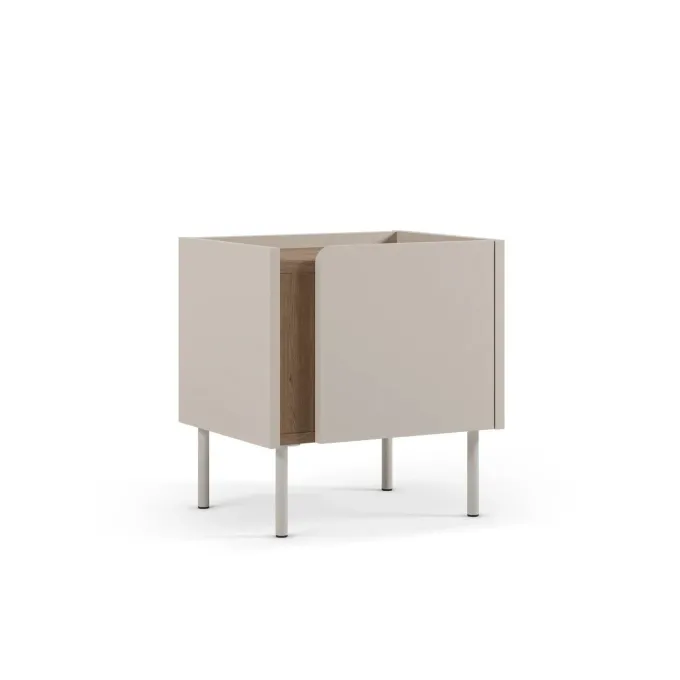 Lucile (45,5 x 47,8 x 35 cm) Nattduksbord Naturlig ek sandsten