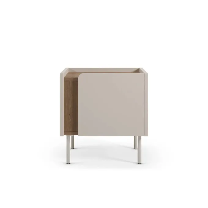 Lucile (45,5 x 47,8 x 35 cm) Nattduksbord Naturlig ek sandsten