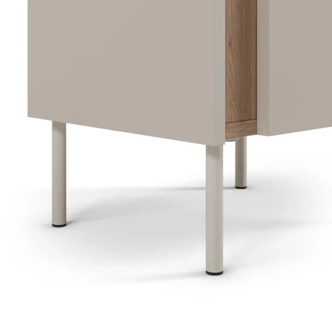 Lucile (45,5 x 47,8 x 35 cm) Nattduksbord Naturlig ek sandsten