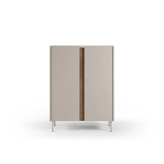 Lucile (90 x 120,4 x 40,5 cm) Sideboard Sandsten naturlig ek
