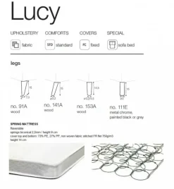 Lucy 4-sits Bäddsoffa