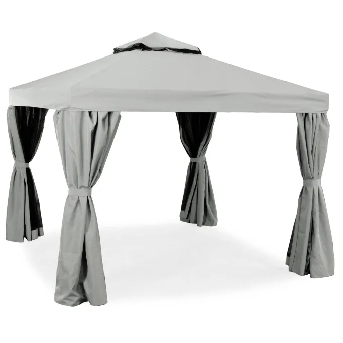 Luxor Paviljong 300x300 cm Grå