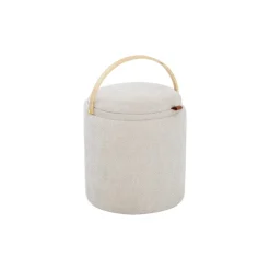 Lykke Puff Trähandtag Beige