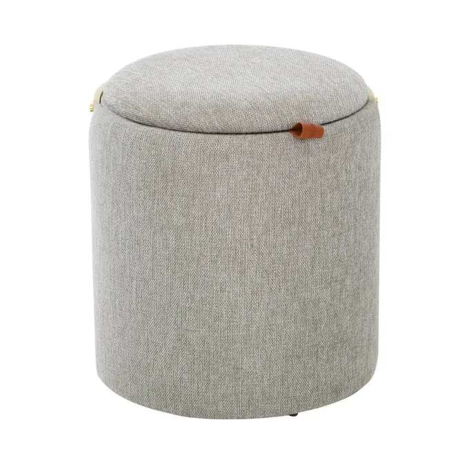 Lykke Puff Trähandtag Grå/brun