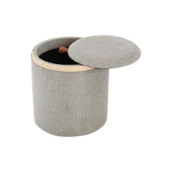 Lykke Puff Trähandtag Grå/brun