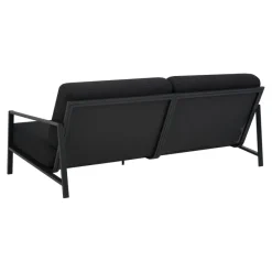 Lyra 2,5-sits Soffa 193x99 cm Svart/Teddy Black