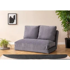 Malabo (32 x 127 x 120 cm) 2-sits bäddsoffa Grå