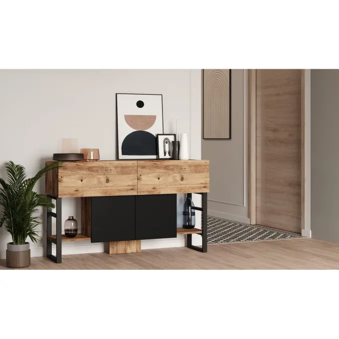 Malena Console Wide (138,8 x 83,6 x 43,3 cm) Atlantisk furu Konsol