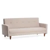 Manila (200 x 83 x 75 cm) Creme 3-sits bäddsoffa