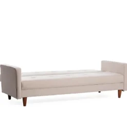 Manila (200 x 83 x 75 cm) Creme 3-sits bäddsoffa