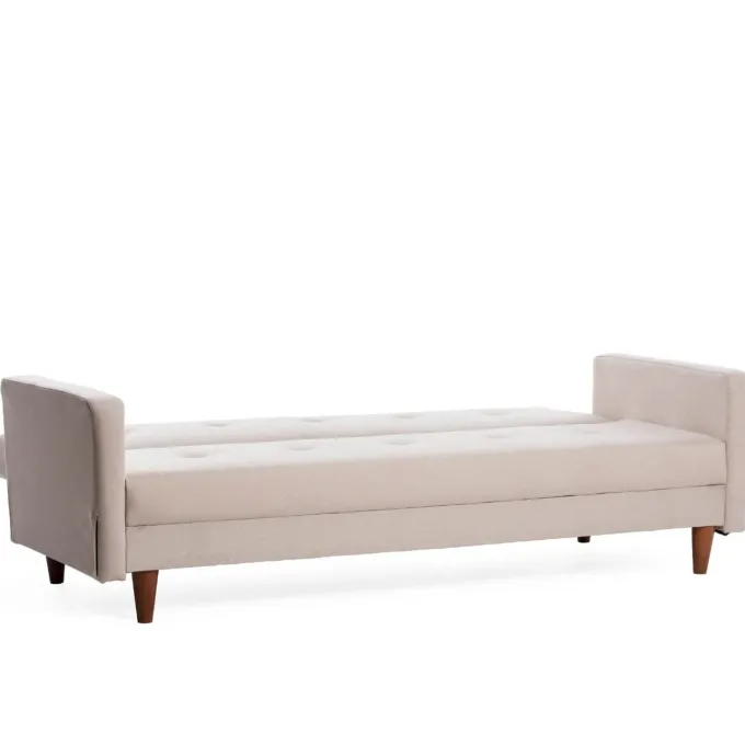 Manila (200 x 83 x 75 cm) Creme 3-sits bäddsoffa