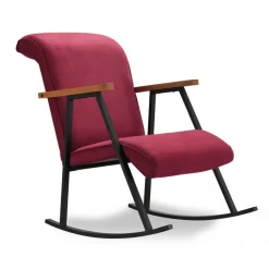 Manila (H 96 cm) Gungstol Vinröd