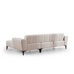 Maputo (270-140 x 95 x 77 cm) Hörnsoffbädd Ecru, Höger