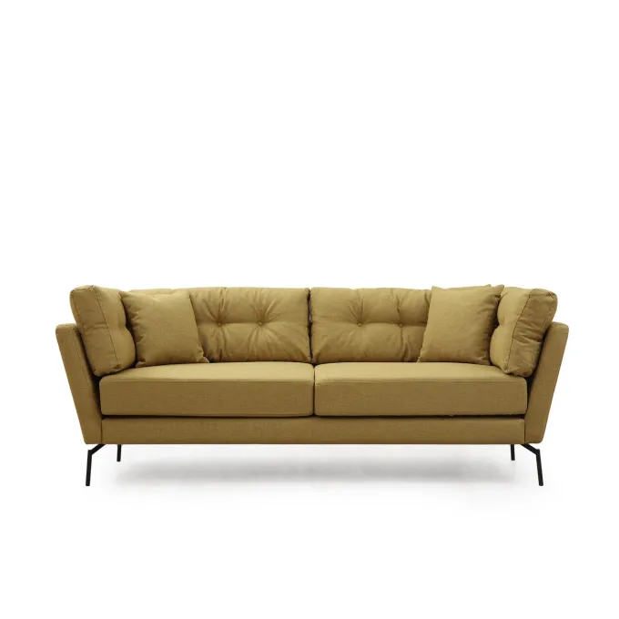 Maputo (214 x 90 x 84 cm) 3-sitssoffa Gulgrön