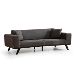 Maputo 3-sits (222 x 92 x 77 cm) 3-sits bäddsoffa Antracit