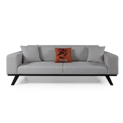 Maputo 3-sits (222 x 92 x 77 cm) 3-sits bäddsoffa Ljusgrå