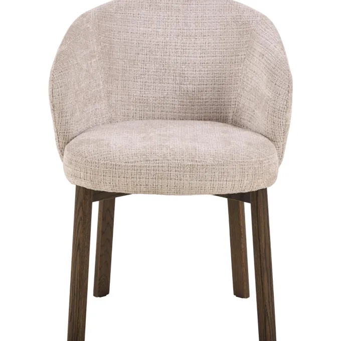 Maribo Karmstol Juto Tyg Beige/Smoked Ek